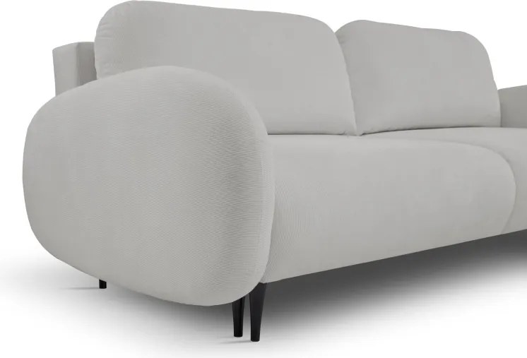 Sofa SOFT z funkcja spania i pojemnikiem JASNY SZARY RUN AGAIN 80