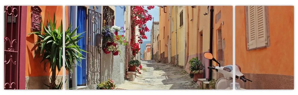 Obraz ulicy Sardynii (170x50 cm)