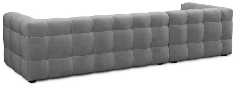 Szary aksamitny narożnik Windsor &amp; Co Sofas Vesta, lewostronny
