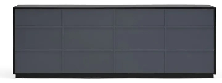 Czarny kredens Teulat Doric, szer. 200 cm