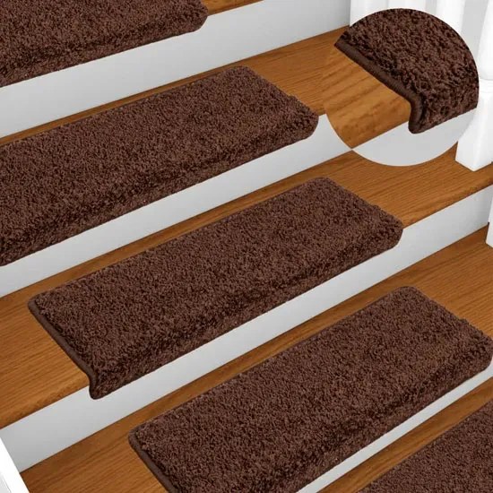 15 Sztuk Brązowych Samoprzylepnych Nakładek Na Schody 120 Cm A9-L85