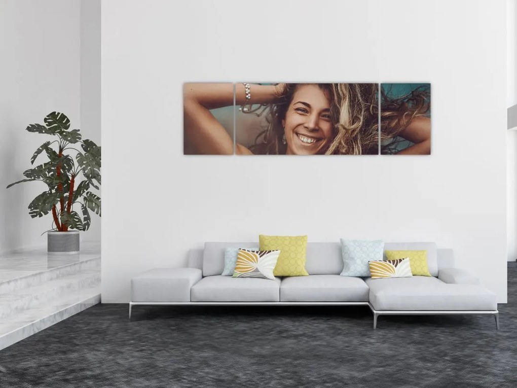 Obraz - Portret młodej kobiety (170x50 cm)