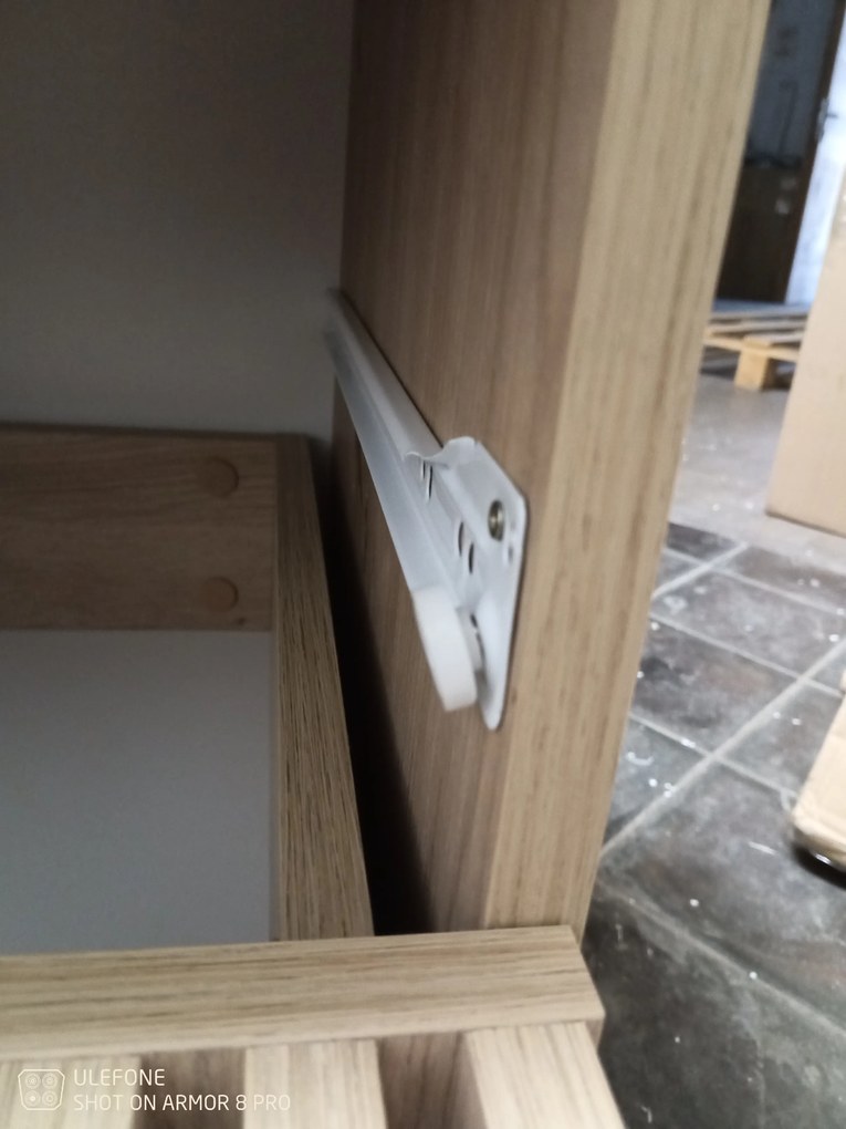 PROMOCJA Stolík nocny ENTSIAN 40x40 cm, dąb artisan II jakość