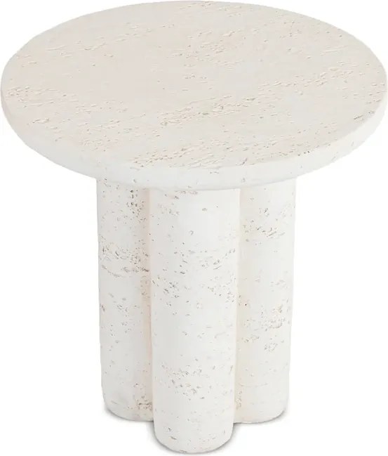 Stolik Kawowy BROK 46 cm Krem/Beż Japandi