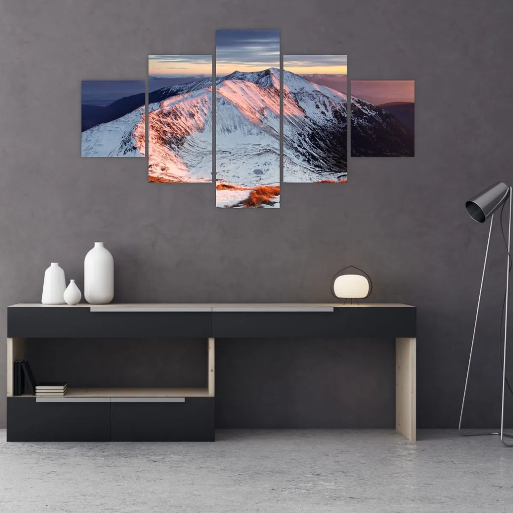 Obraz - Zimowa panorama górska II. (125x70 cm)