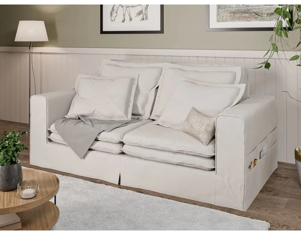 Kremowa sofa 196 cm Nora – Ropez