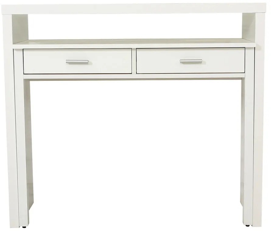 Biała konsola/biurko wysuwane Woodman Desk