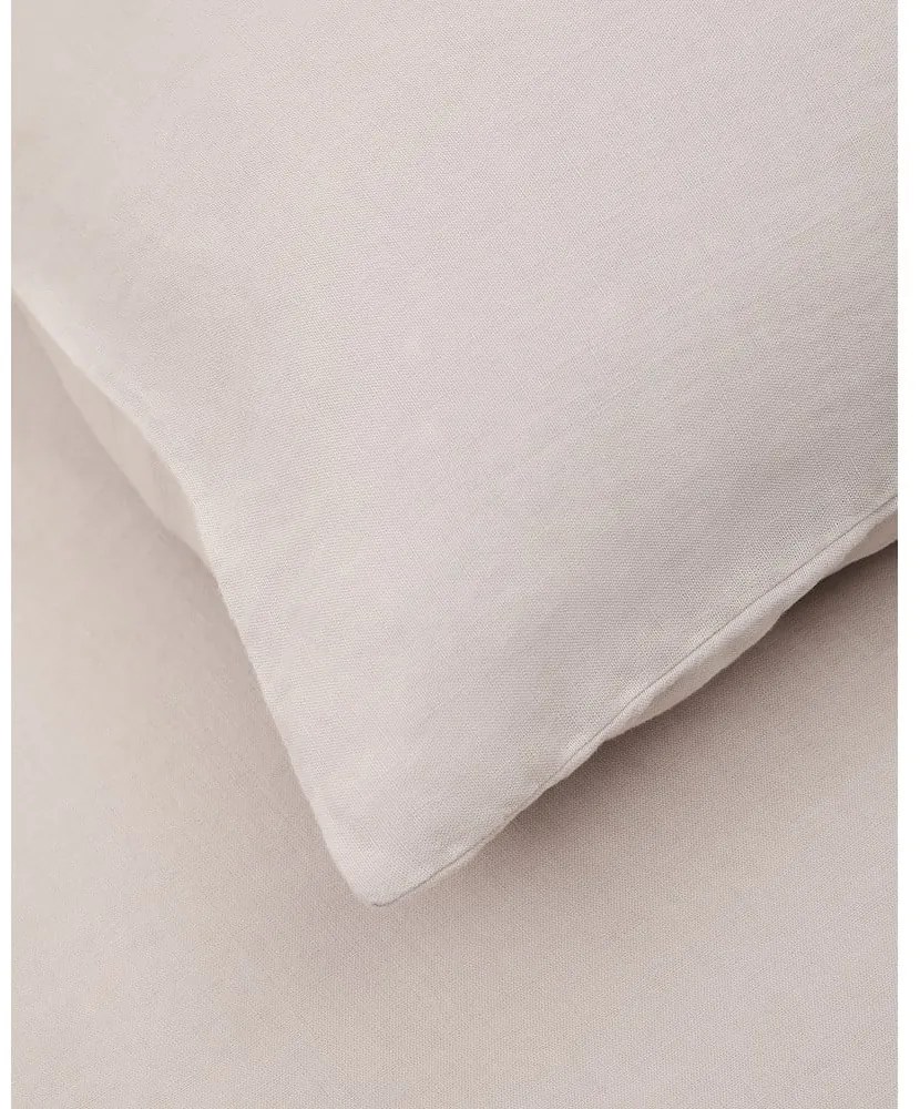Szarobeżowa pościel dwuosobowa z mieszanki lnu 240x220 cm Simmel – Kave Home