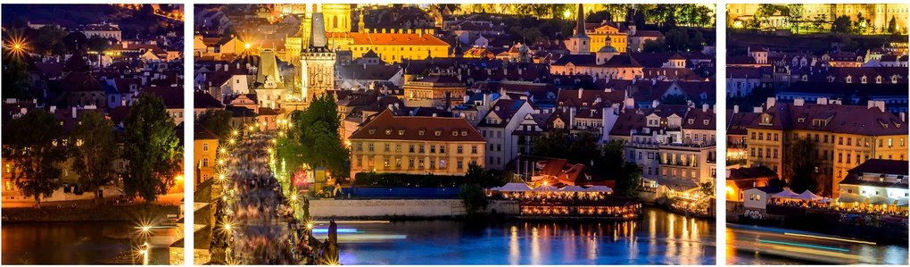 Obraz - Most Karola, Praga, Czechy (170x50 cm)