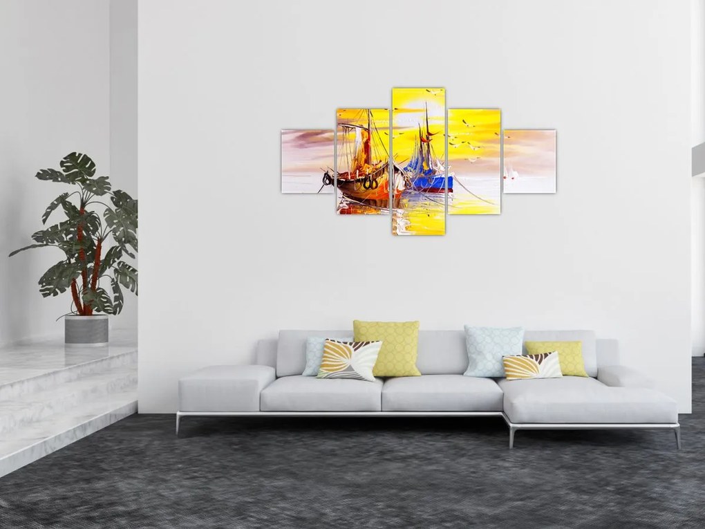 Obraz - Obraz statku (125x70 cm)