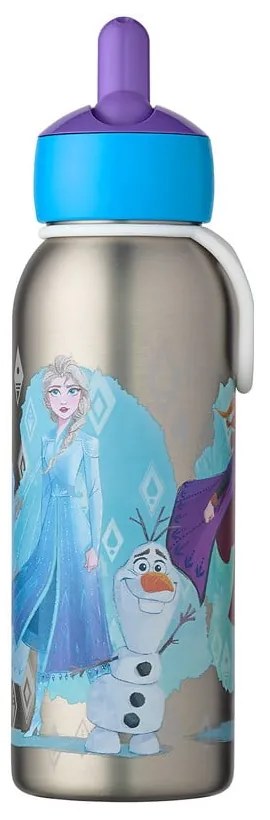 Butelka dla dzieci ze stali nierdzewnej w kolorze srebra 350 ml Frozen 2 – Mepal