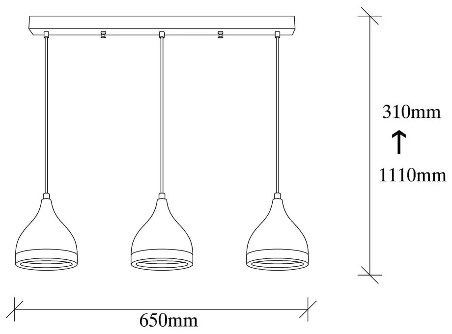 Lampa wisząca w czarno-miedzianym kolorze z metalowym kloszem Yildo – Opviq lights