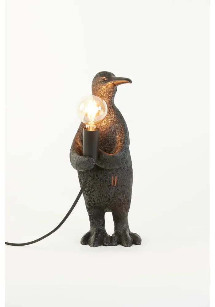 Czarna lampa stołowa (wysokość 34 cm) Penguin – Light &amp; Living