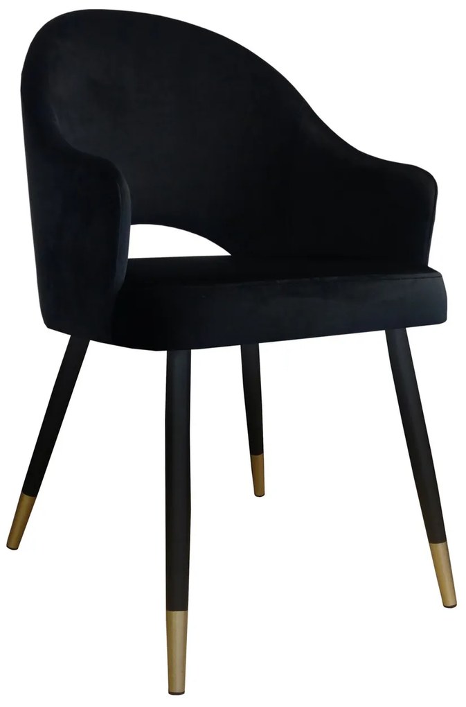 Krzesło obrotowe Velvet podstawa czarno-złota MG19