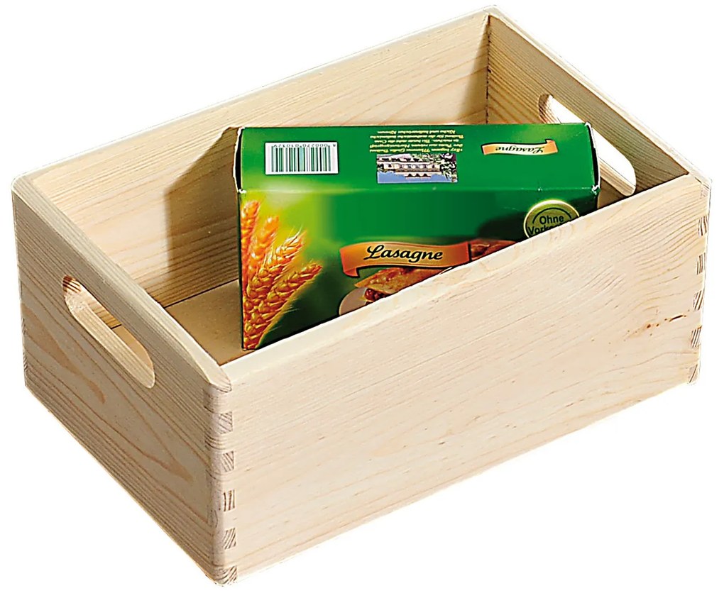 Pudełko drewniane do przechowywania, organizer sosnowy, 30 x 20 cm, Kesper