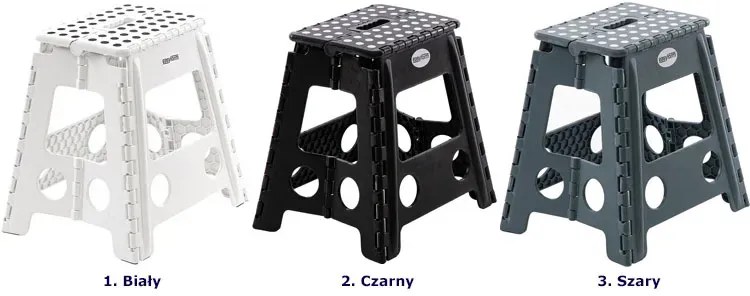 Szary mobilny taboret antypoślizgowy stopień F7-D24