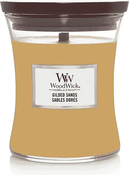 Świeca zapachowa klepsydra, Gilded Sands, piaskowy 275 gr