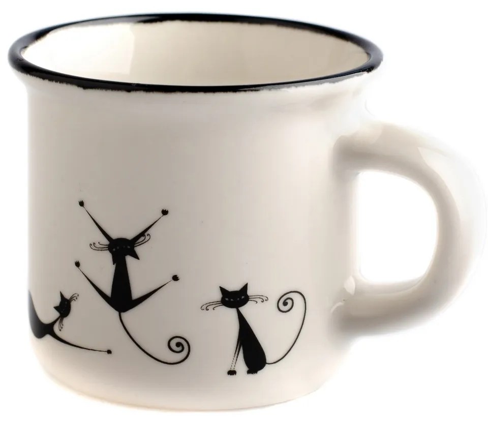 Kubek porcelanowy Zabawne koty 75 ml