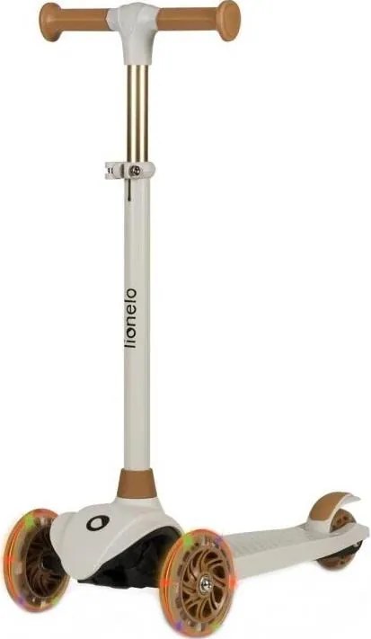 Lionelo - Hulajnoga dziecięca JESSY 3xAA beżowa