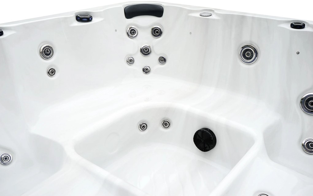 JACUZZI OGRODOWE PREMIUM WANNA  SPA 5-OSOBOWA WHITE OBUDOWA WHITE 195x195 CM