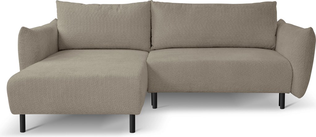 Masseno Narożnik UNO z funkcją spania i pojemnikiem na pościel Narozniki L, Rozkładana sofa - Brązowy, ANTHOLOGY 20