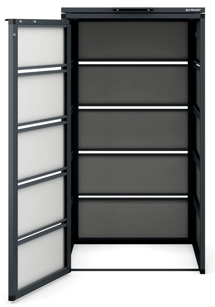 Zabudowa śmietnikowa 120L jednokomorowa, antracyt