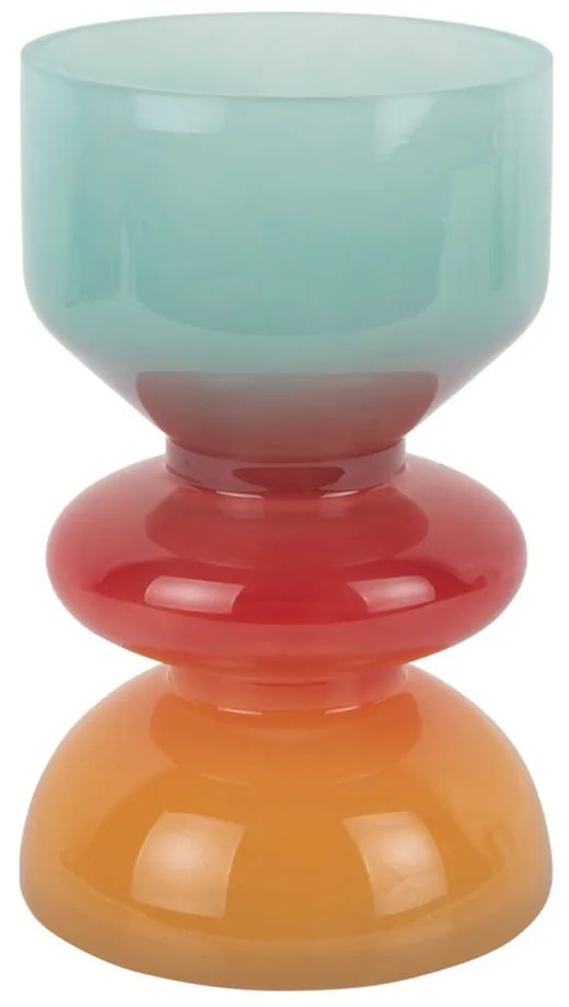 Czerwony/niebieski szklany wazon (wysokość 20,5 cm) Summer Vibes – PT LIVING