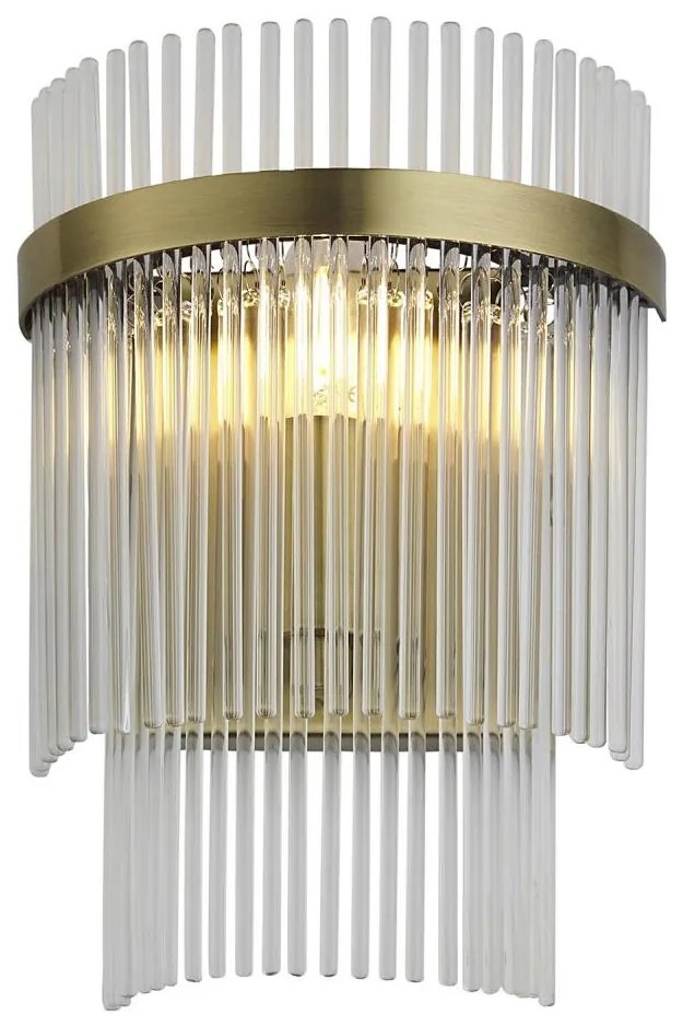 Endon 99168 - Kinkiet MARIETTA 1xE14/6W/230V mosiądz/przezroczysty