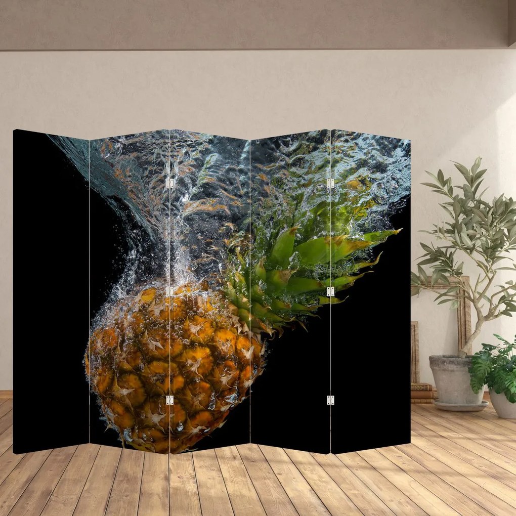 Parawan - Ananas w wodzie (210x170 cm)