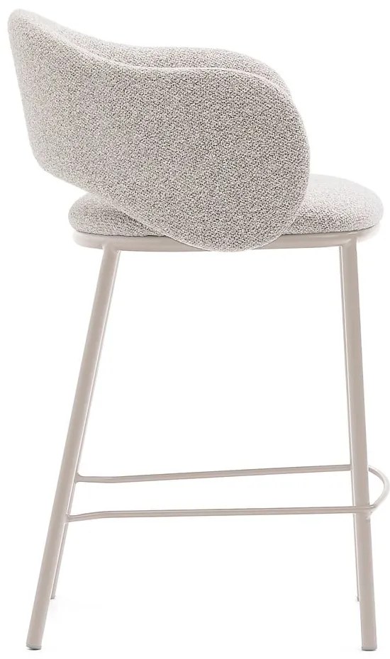 Hoker w kolorze kości słoniowej (wysokość siedziska 65 cm) Maina – Kave Home