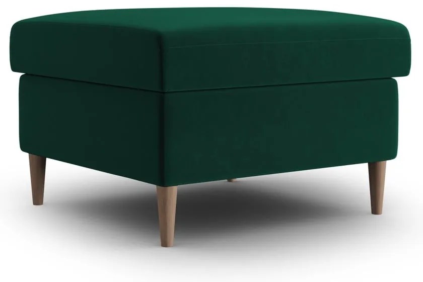 Zielony aksamitny podnóżek Kyoto – Cosmopolitan Design