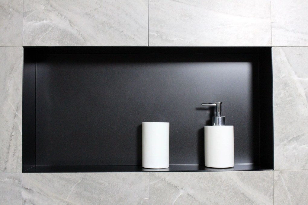 Półka wnękowa ścienna ze stali nierdzewnej BS603010Bez obręczy - 60 x 30 x 10 cm