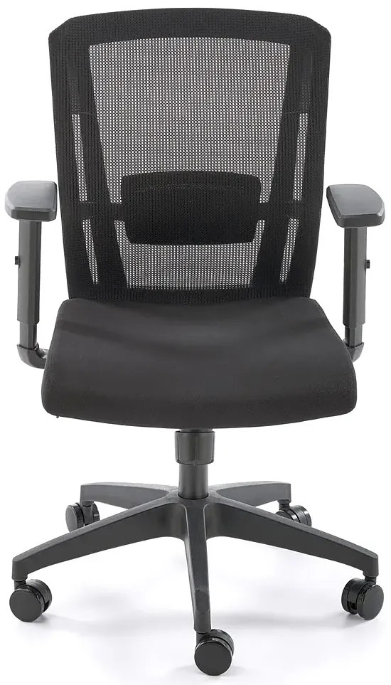 Ergonomiczny czarny obrotowy fotel z regulacją podłokietników Z2-Z18