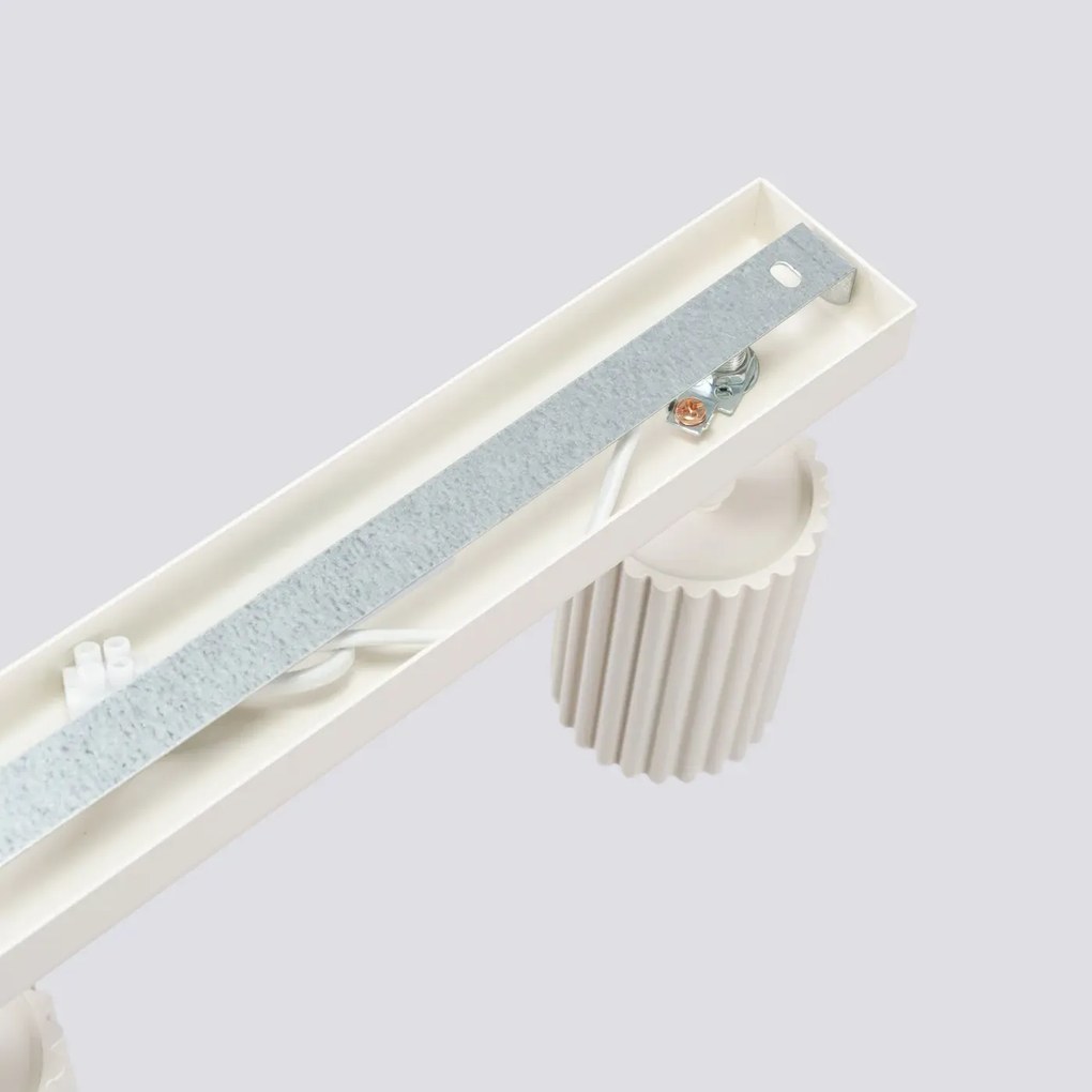 Listwa oświetleniowa 4-punktowa KARBON 4L beżowa ryflowana SOLLUX  LIGHTING