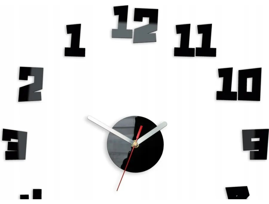 Zegar ścienny w stylu nowoczesnym akrylowy crazy clock okrągły