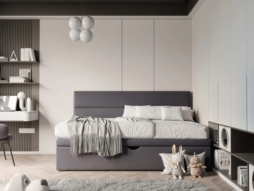 Łóżko dziecięco-młodzieżowe dziecięce RUBBLE - 80x200