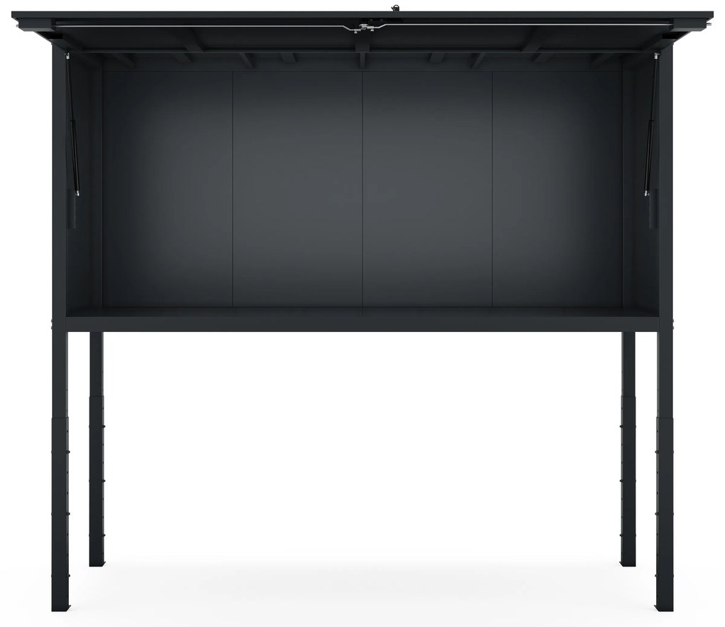 Szafa garażowa RICHARD, 2250 x 2100 x 900 mm, antracytowa