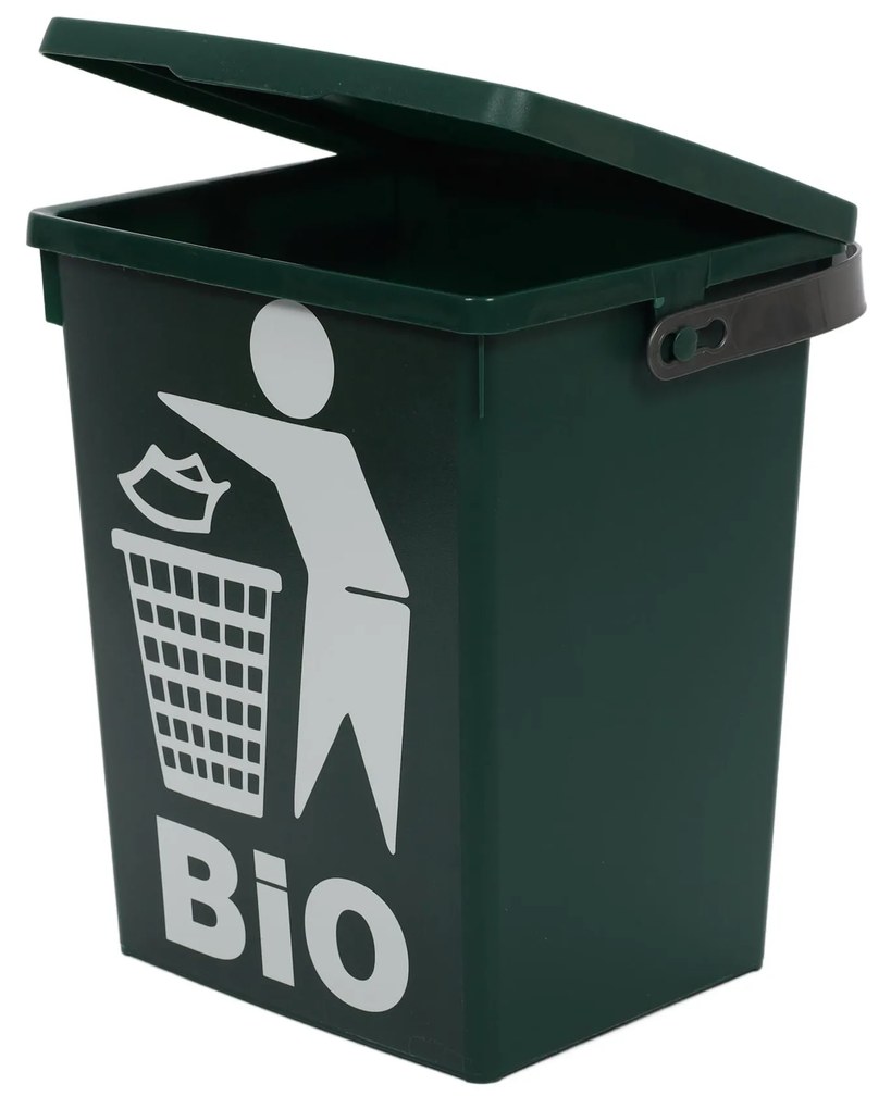 Pojemnik na odpady organiczne z logo BIO, z uchwytem, 5 l