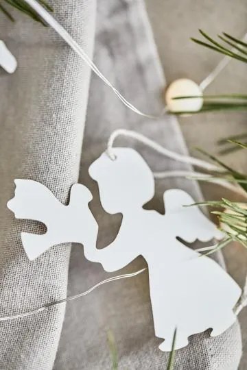 IB Laursen Ozdoba świąteczna PAPER ANGEL, biała