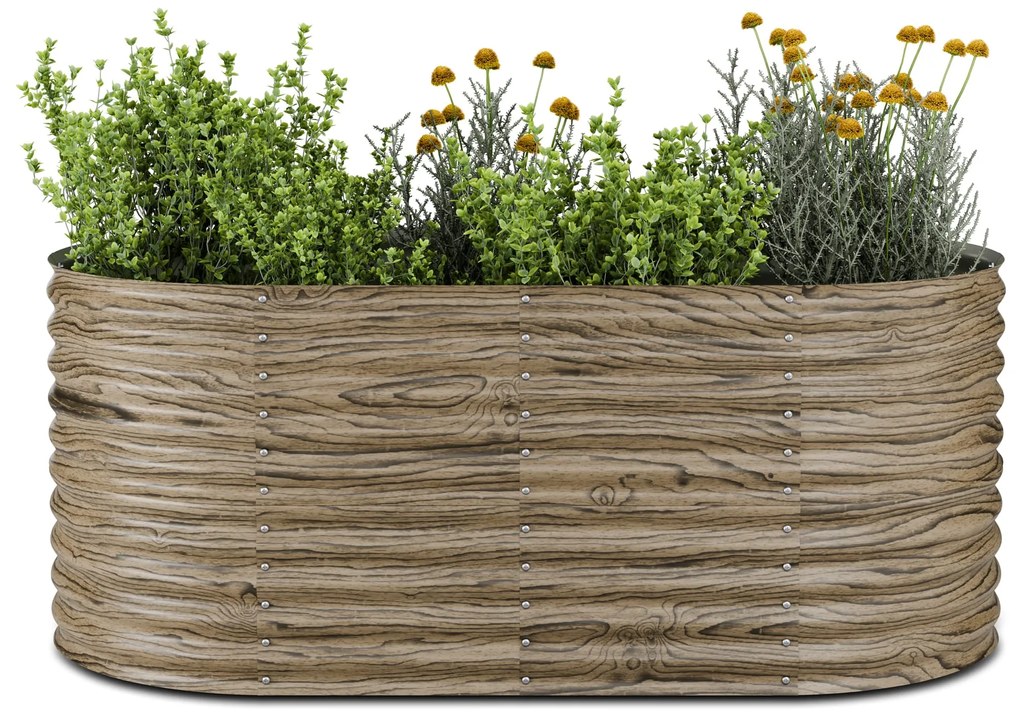 Blumfeldt Rondabox 200x100x80 cm Skrzynia na warzywa Efekt drewna