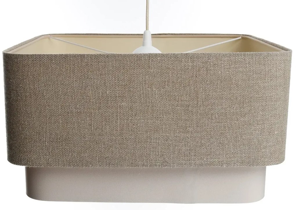 Lampa wisząca KWADRO DUO 009 51x47cm beżowa/kremowa BPS KONCEPT
