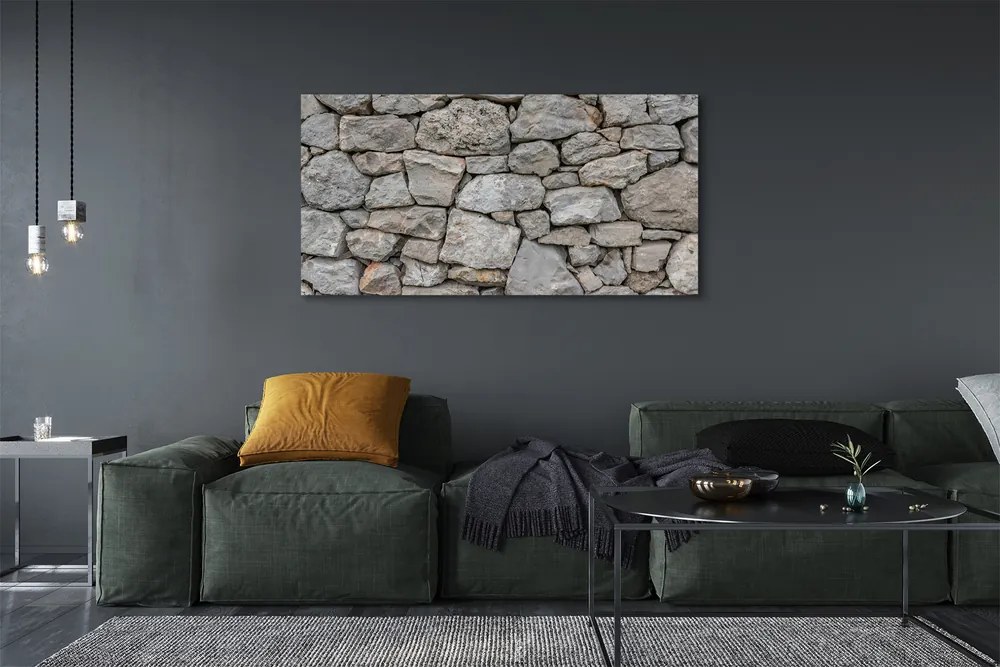 Obraz na płótnie Mur z Naturalnego Kamienia
