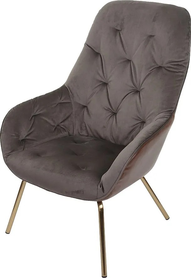 Krzesło do jadalni MCW-K26,  aksamit, jasnobrązowy