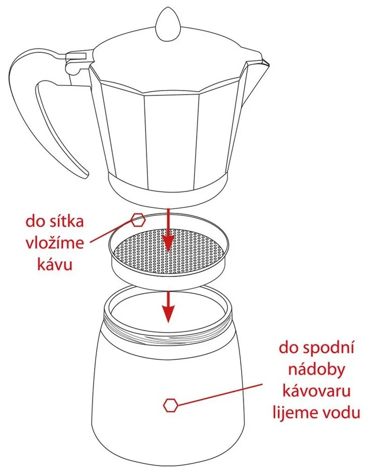 Orion Kawiarka Moka AL, 0,3 l, 0,3 l