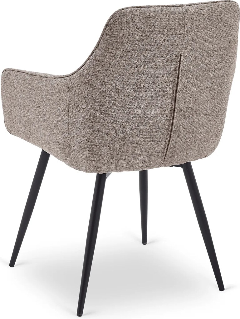 Krzesło Tapicerowane do Salonu PALMA Cappuccino Nowoczesne