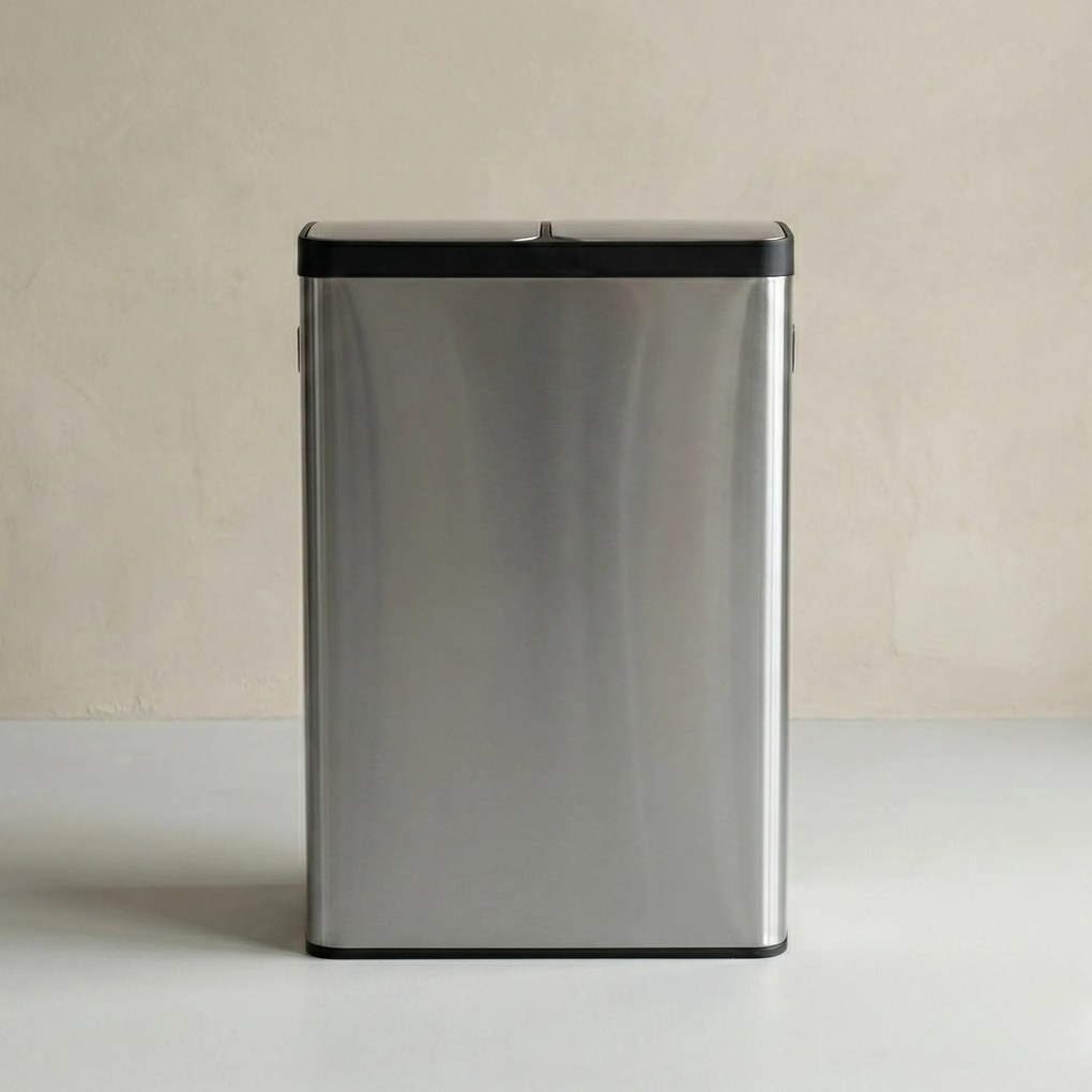 Dwukomorowy kosz na odpady SOLV, 60 l