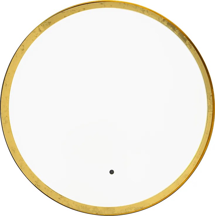 Lustra łazienkowe czarne ze złotem, w tym LED i ściemniacz dotykowy - Pim