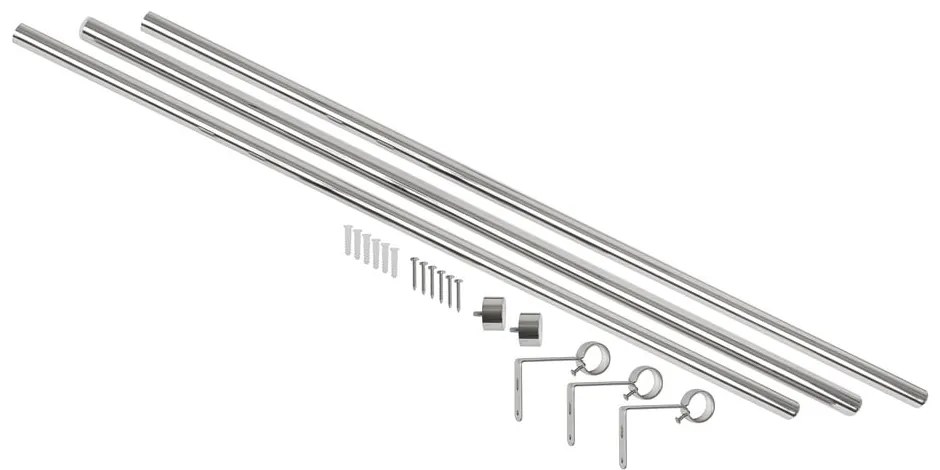 Regulowany karnisz ze stali nierdzewnej 168 - 305 cm Cappa – Umbra