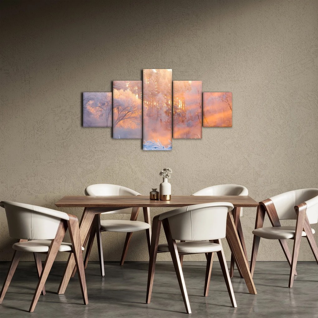 Obraz - Mroźny świt (125x70 cm)