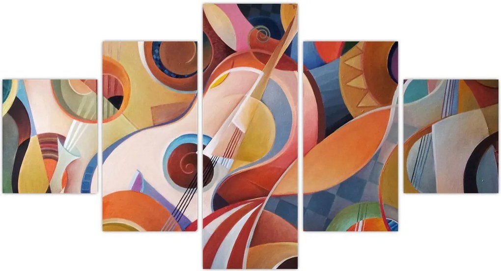 Obraz - Muzyczny abstrakt (125x70 cm)